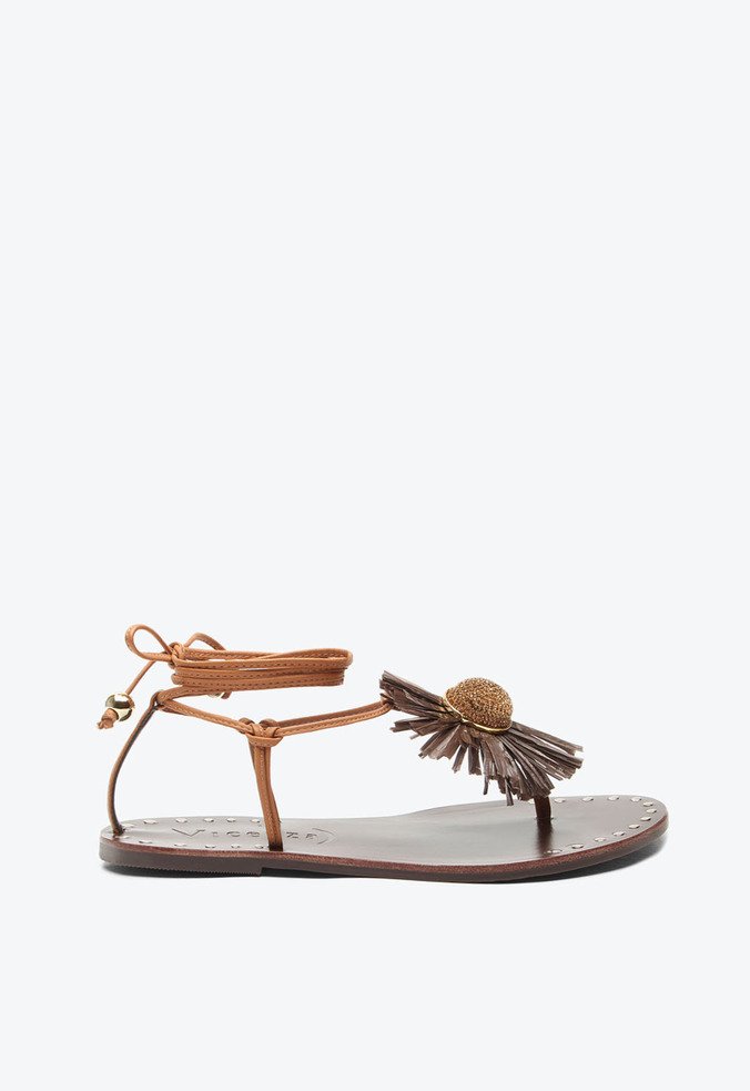 Flat Celeste Marrom