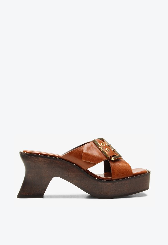 Tamanco Thaila Caramelo