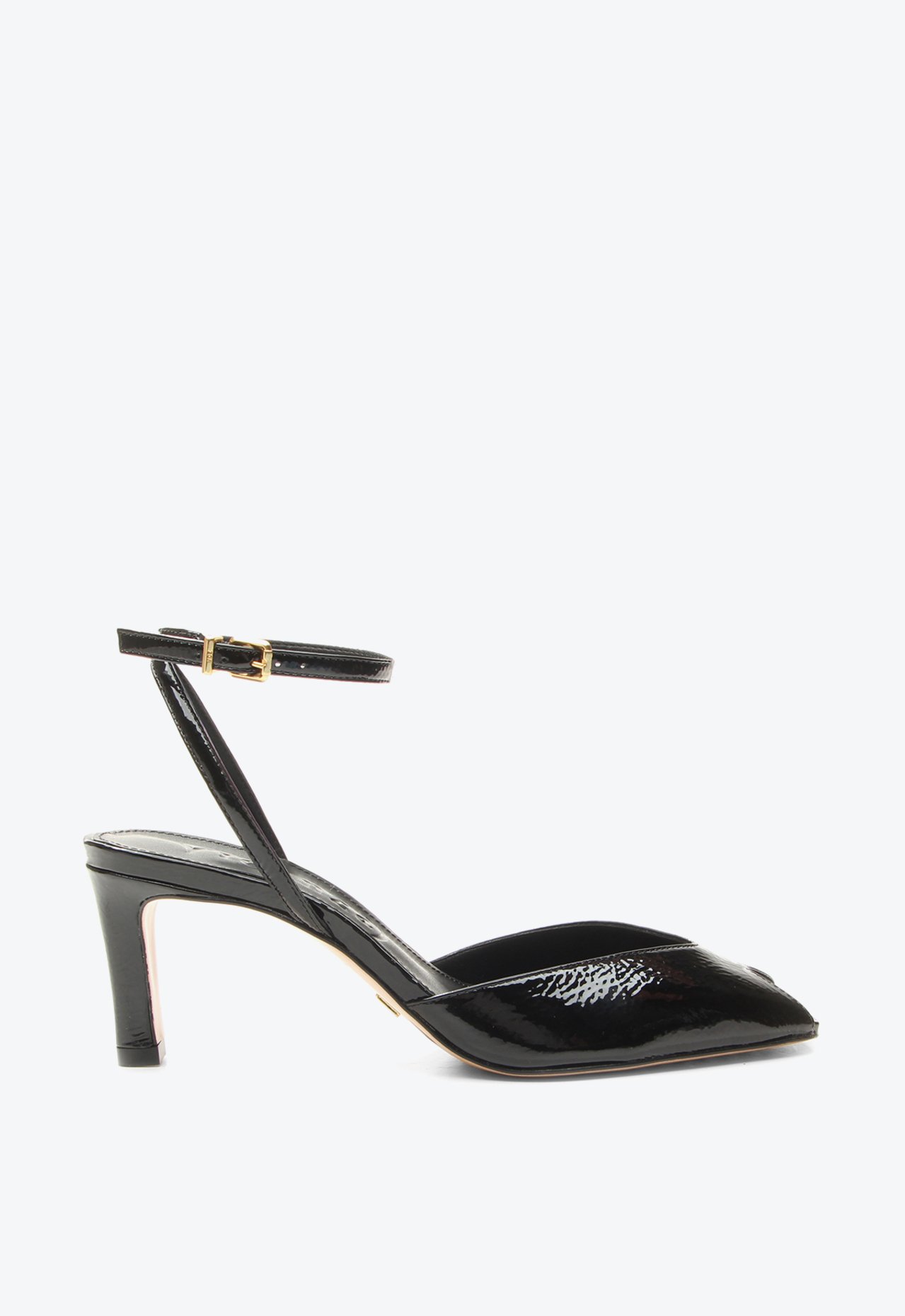 Slingback Peep Toe Anadia Preto | Vicenza