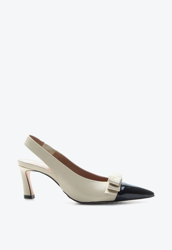 Slingback Cap toe Tarina Bege