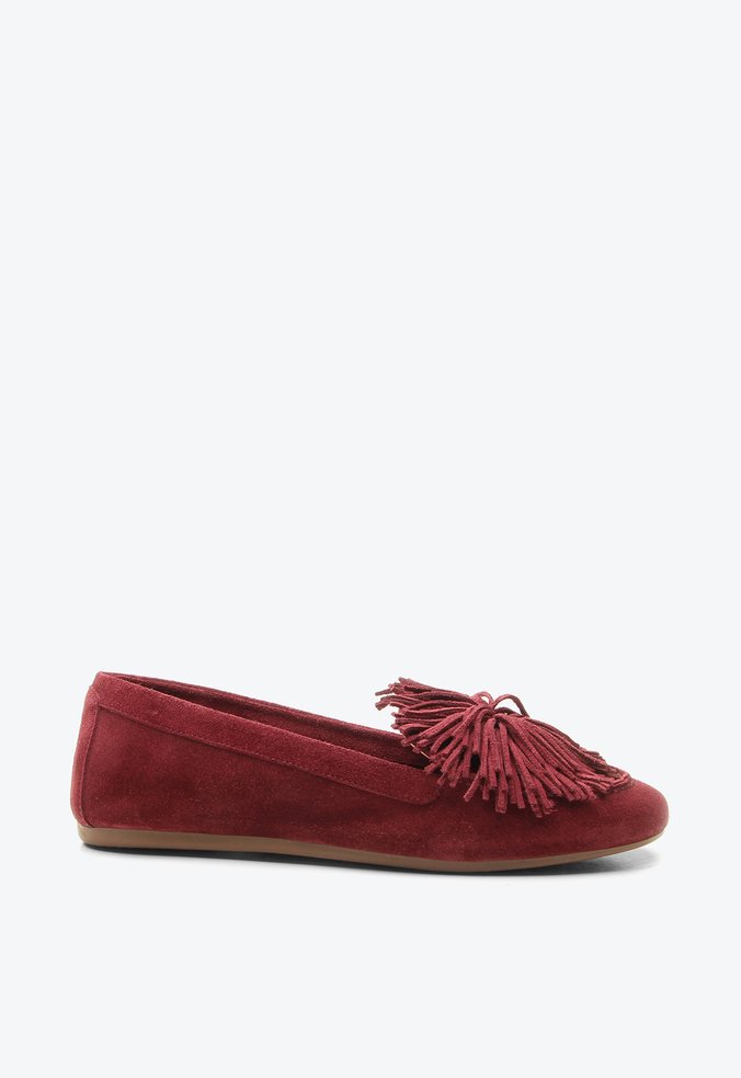 Mocassim Paine Vermelho Camurça