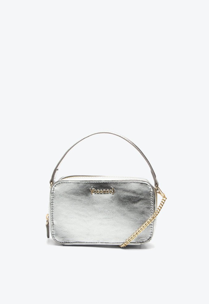 Bolsa Tiracolo Tiny  Pequena Prata