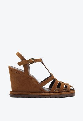 Sandália Bariloche Caramelo Camurça | Vicenza