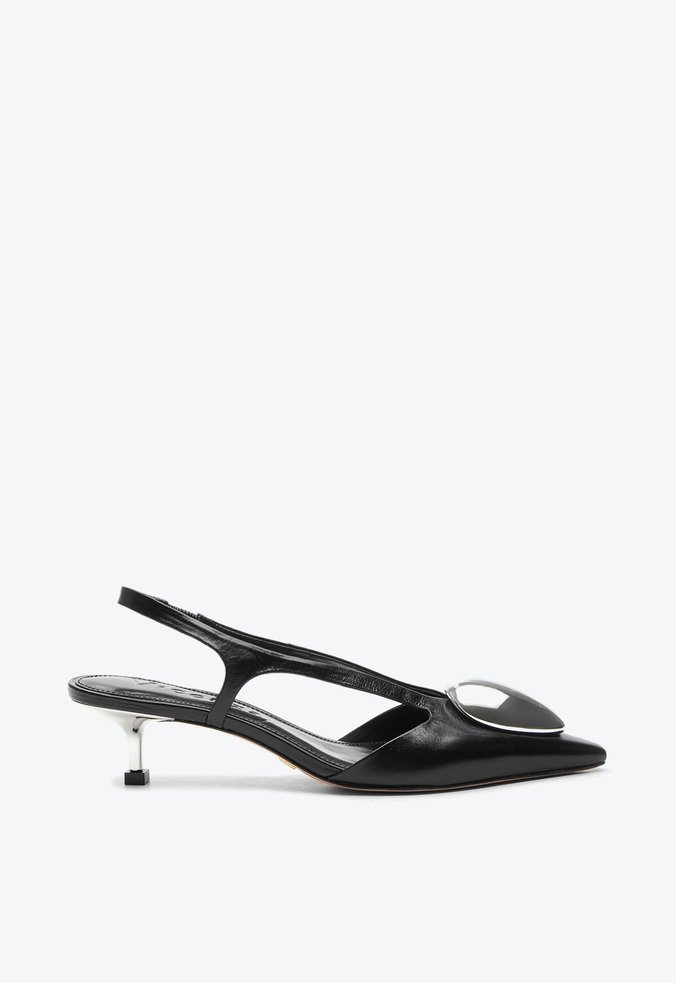 Slingback Ashley Preto