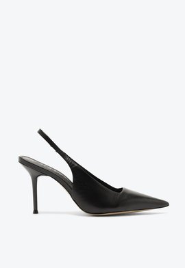 Slingback Peep Toe Toscana Preto | Vicenza