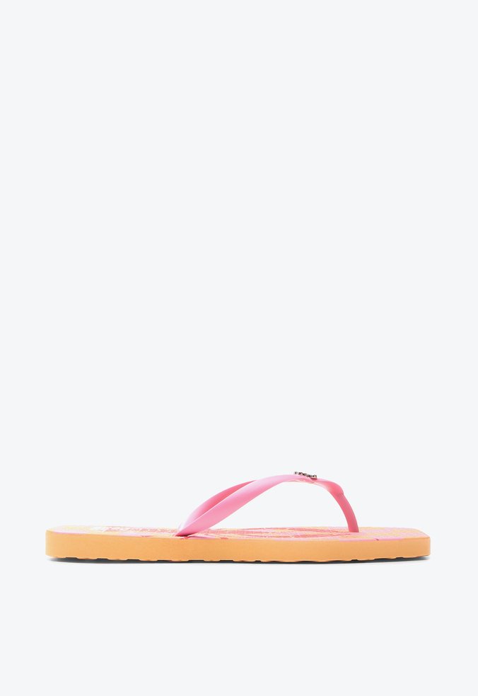 Flat Chinelo Fancy Flop Rosa + Necessaire 