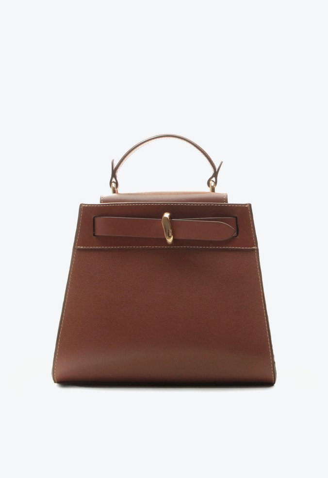 Bolsa Tote Luna Média Marrom
