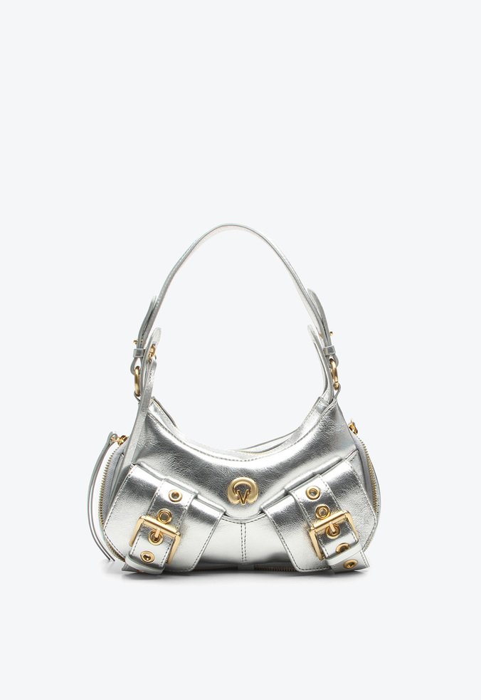 Bolsa Shoulder Rebel Média Prata