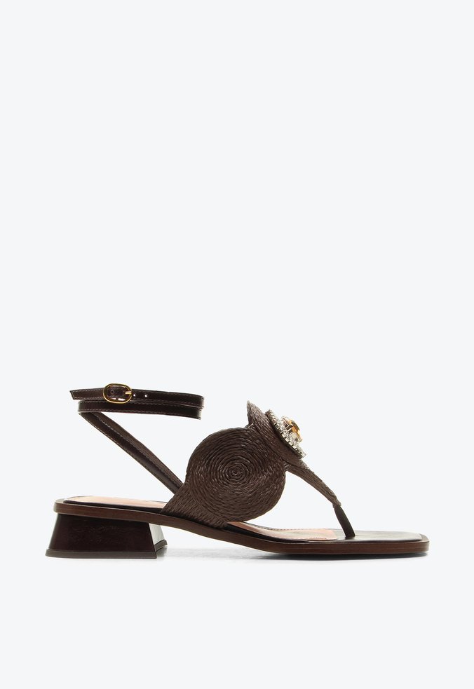 Sandália Constança Marrom