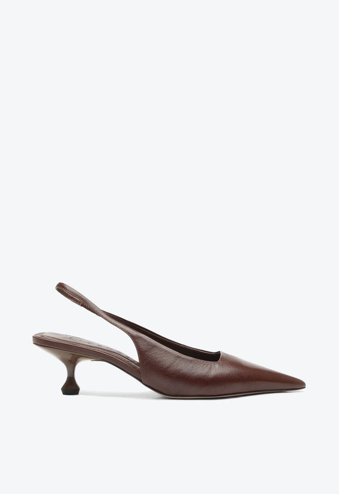 Slingback Servia Marrom