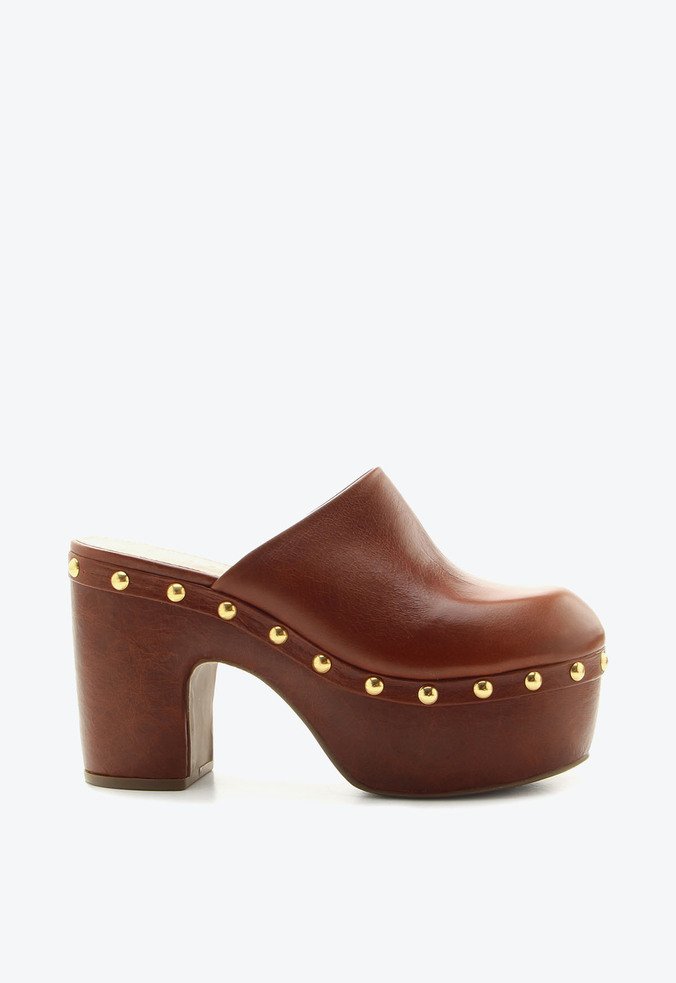 Mule Clog Marrom