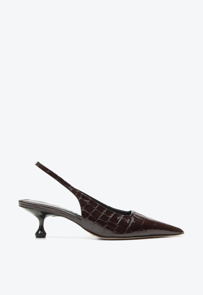 Slingback Servia Marrom