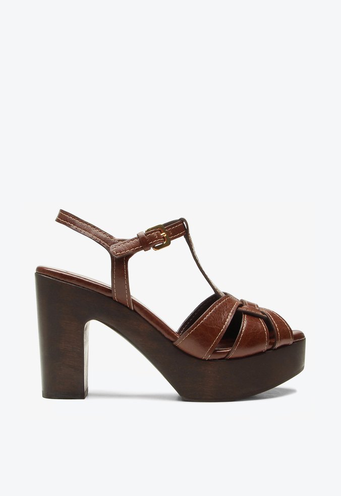 Sandália Meia Pata Eloise Marrom