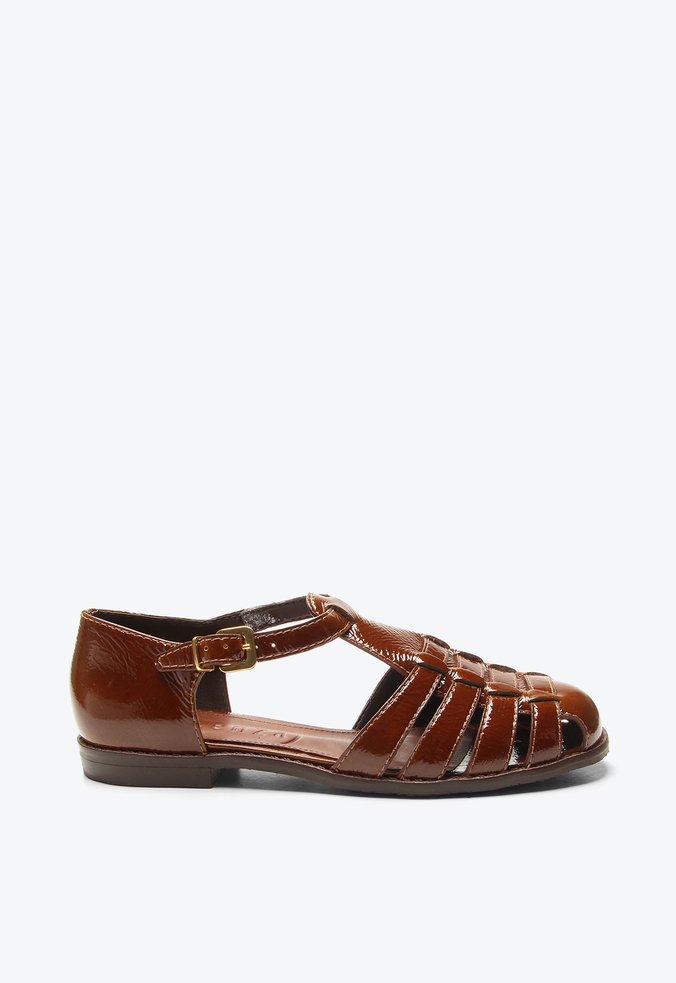 Flat Fisherman Zoe Marrom