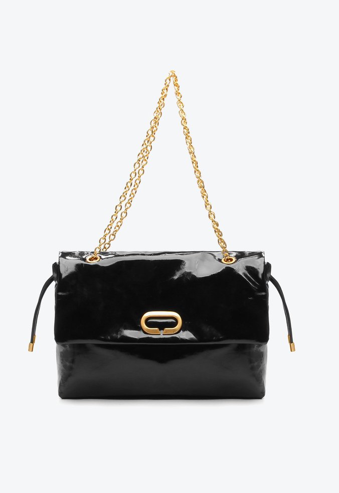 Bolsa Shoulder Margareth Grande Preto