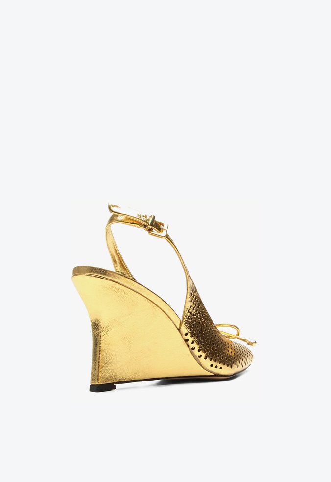 ynsb※ Slingback Anabela Tamy Dourado | Vicenza
