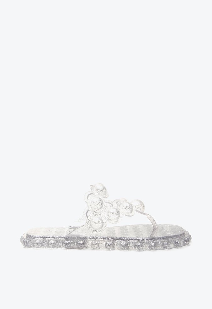 Flat Bubble Glow Gliter Prata
