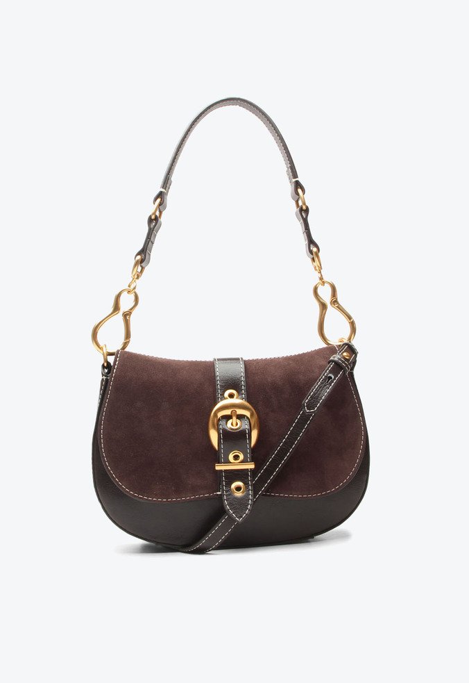 Bolsa Shoulder Samanta Média Marrom