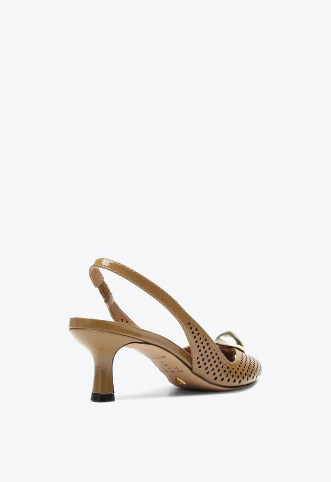 Slingback Peep Toe Cartagena Caramelo | Vicenza