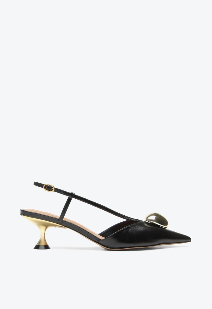 Slingback Indy Preto