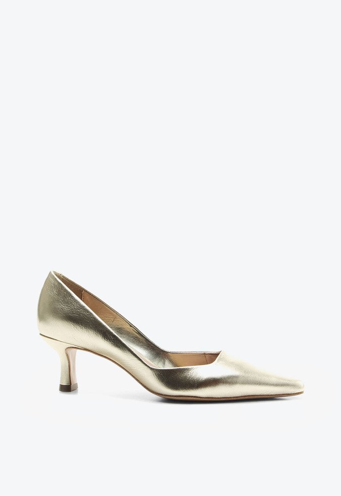 Scarpin Japão Dourado