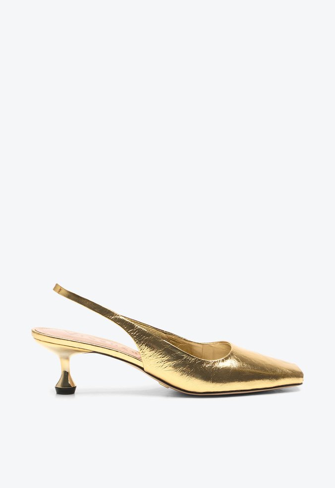 Slingback Anegoda Dourado