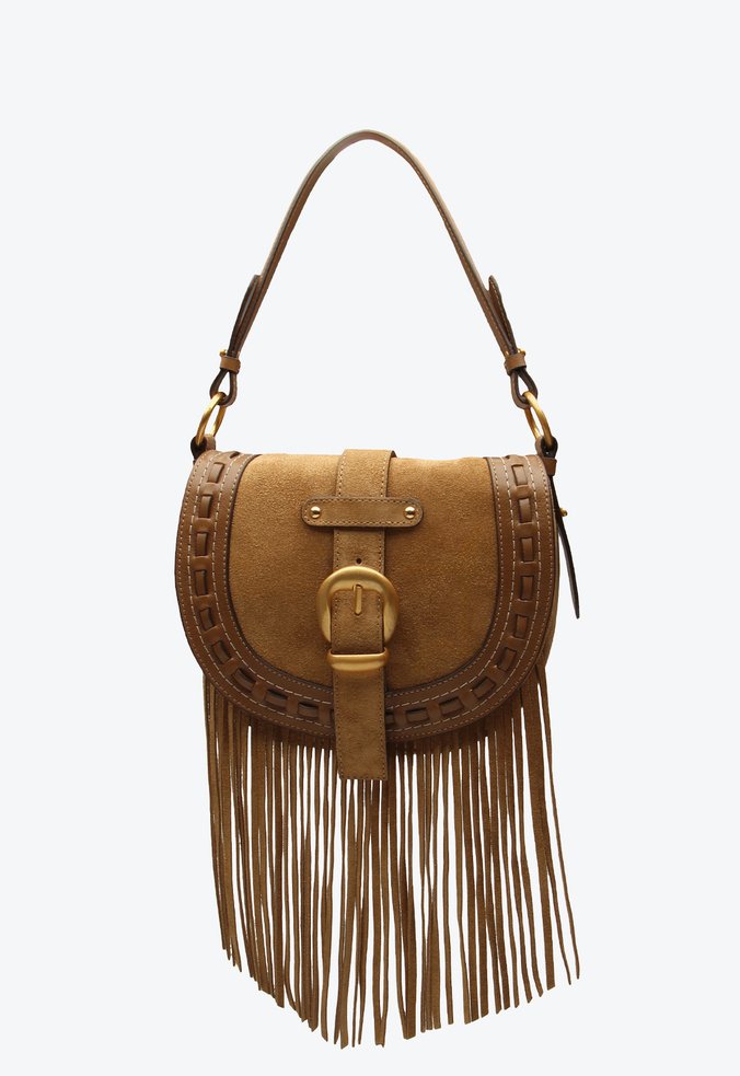 Bolsa Shoulder Hazel Média Caramelo