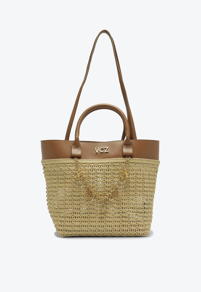Bolsa Shopping Cesca Grande Bege
