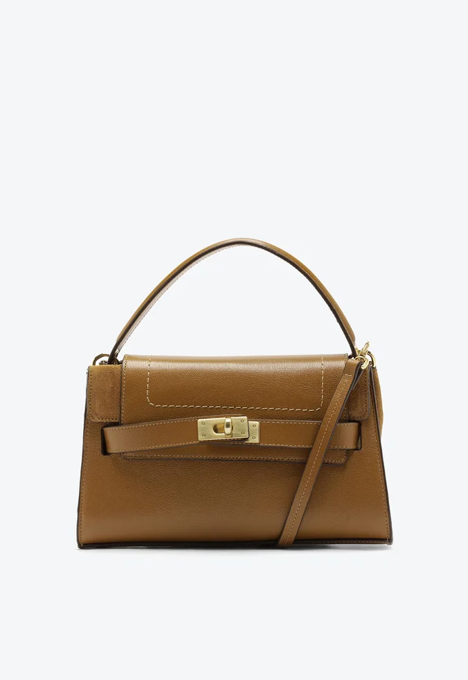 Bolsa Tiracolo Kora Pequena Caramelo