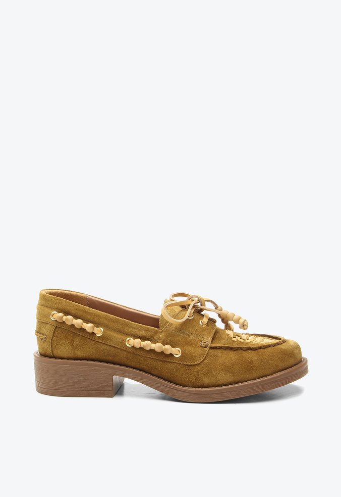 Mocassim Esme Verde Camurça