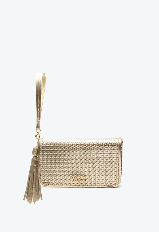 Bolsa Clutch Thais Pequena Dourada