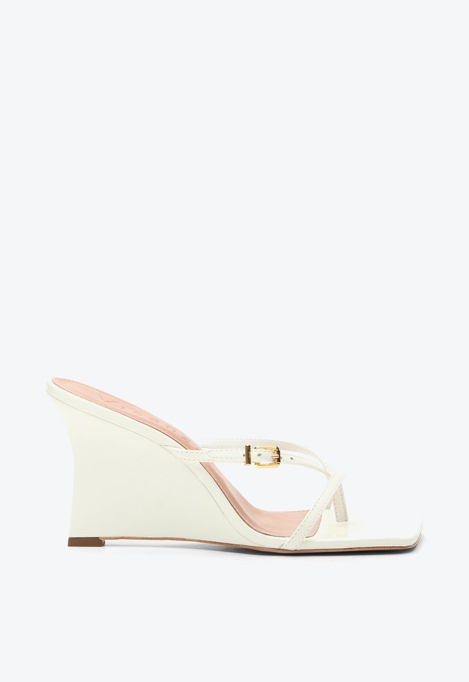 Tamanco Anabela Mineápolis Branco