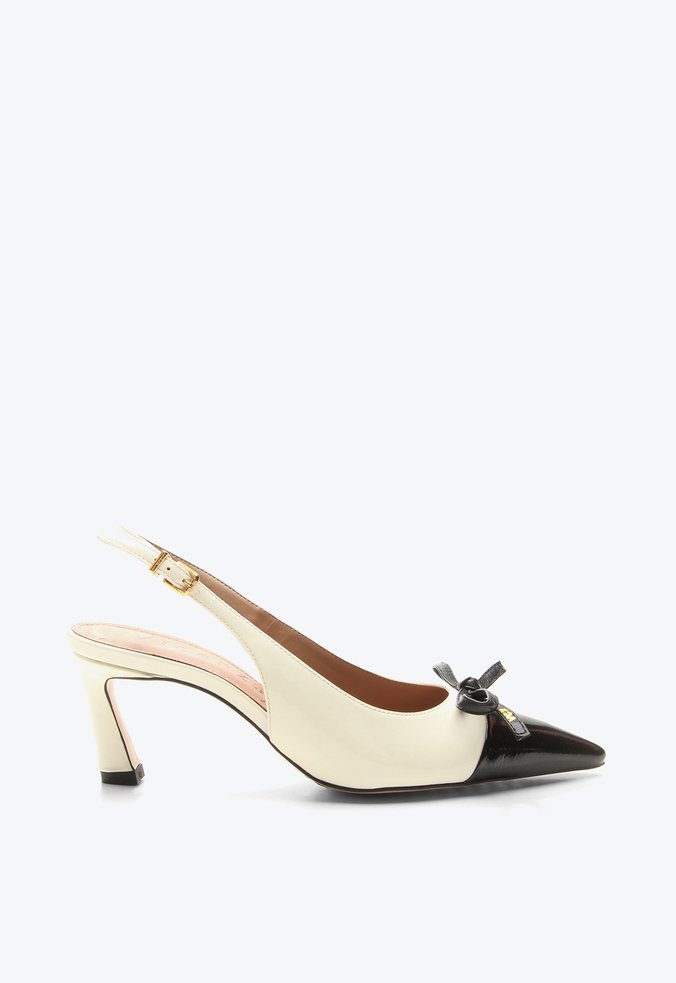 Slingback Cap Toe Tarina Bege