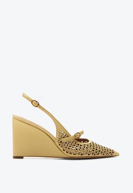 Slingback Anabela Vitória Caramelo Verniz | Vicenza