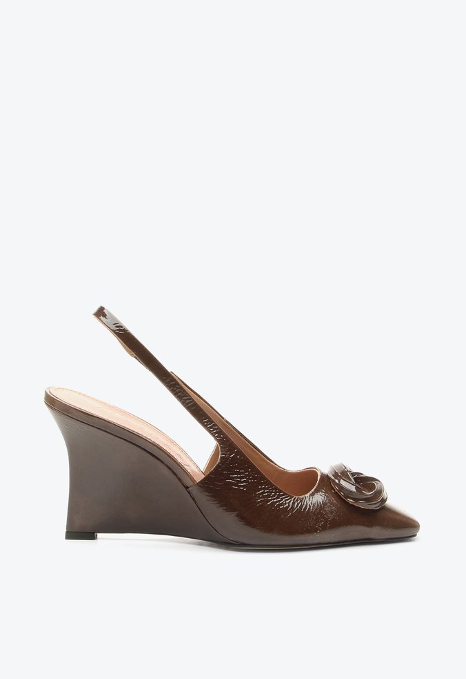 Slingback Anabela Perry Marrom