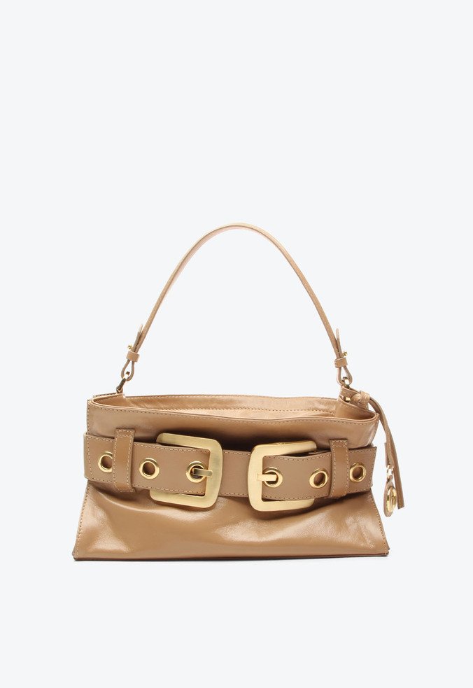 Bolsa Shoulder Lien Média Bege