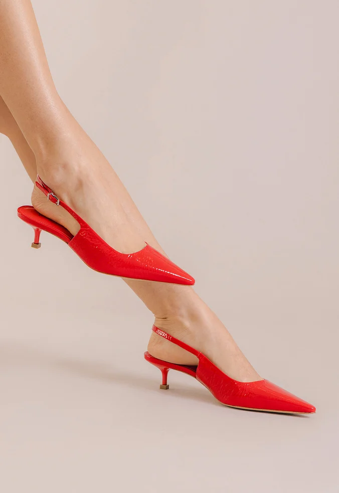 Slingback Marajó Vermelho | Vicenza