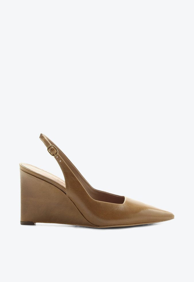 Slingback Anabela Vitoria Caramelo