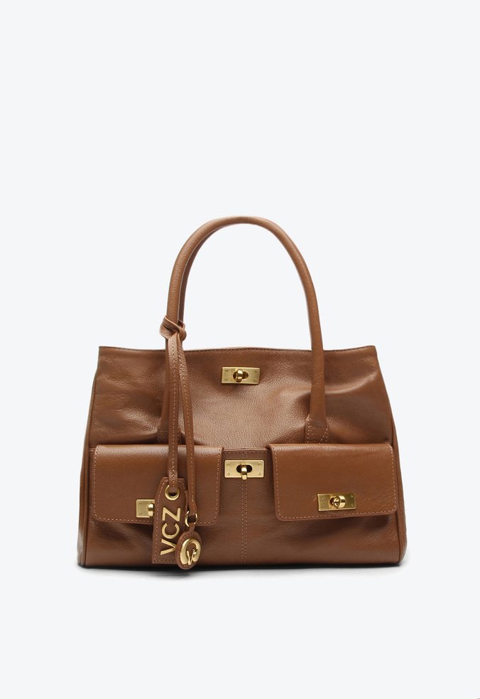 ビーナス Bolsa Tote Bethany Média Marrom | Vicenza