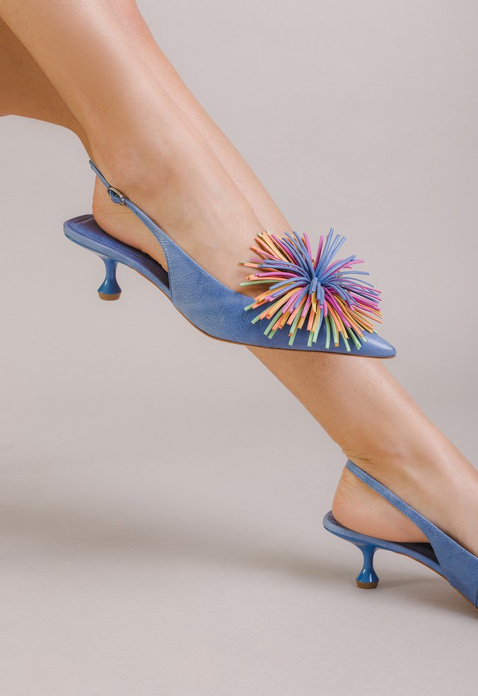 Slingback Lexie Azul | Vicenza