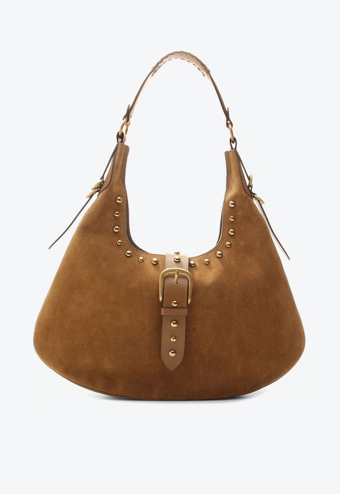 Bolsa Hobo Lauren Grande Caramelo
