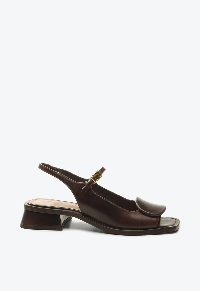 Slingback Constança Marrom