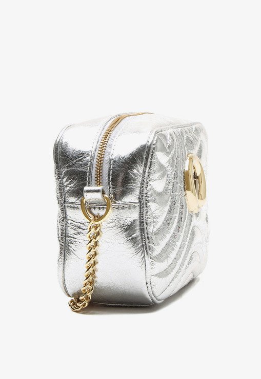 Bolsa Tiracolo Adele Pequena Prata | Vicenza