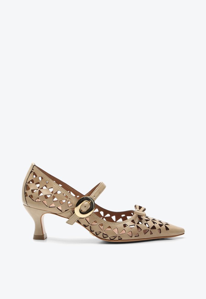 Scarpin Georgina Bege
