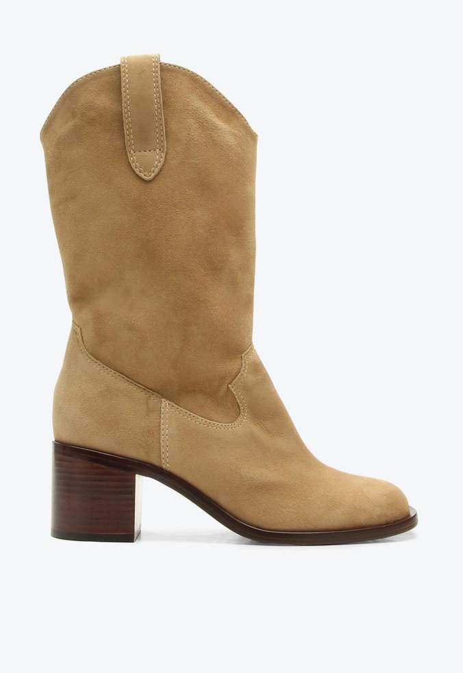 Bota Barbados Bege Camurça