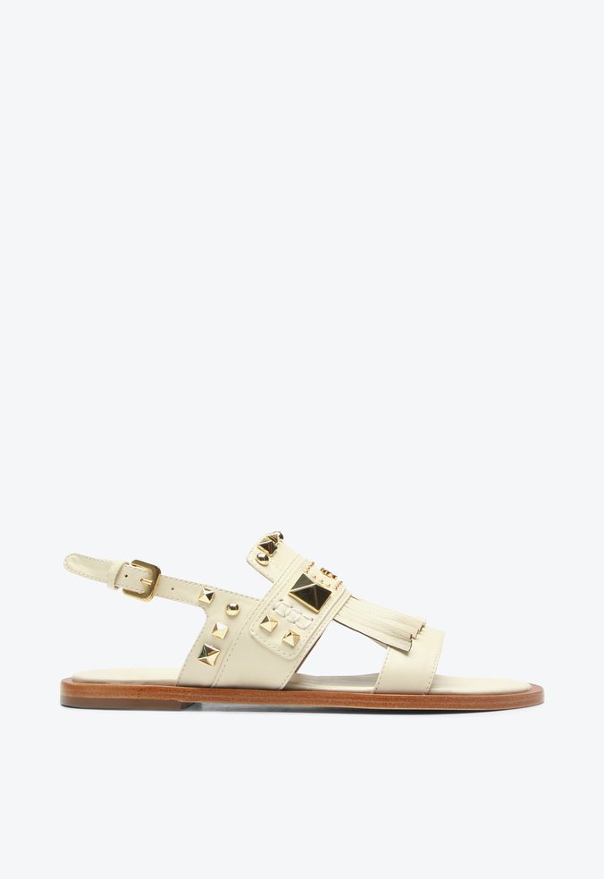 Flat Haia Bege Franjas