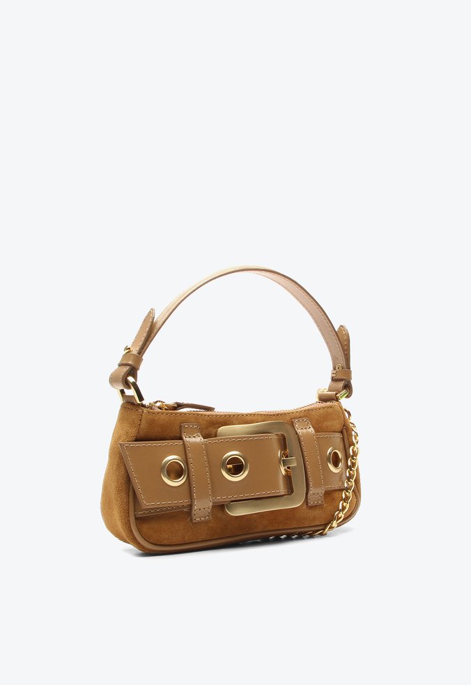 Mini Bag Lien Caramelo Camurça | Vicenza