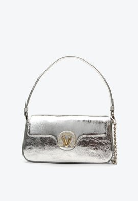 Bolsa Shoulder Suelen Média Prata | Vicenza