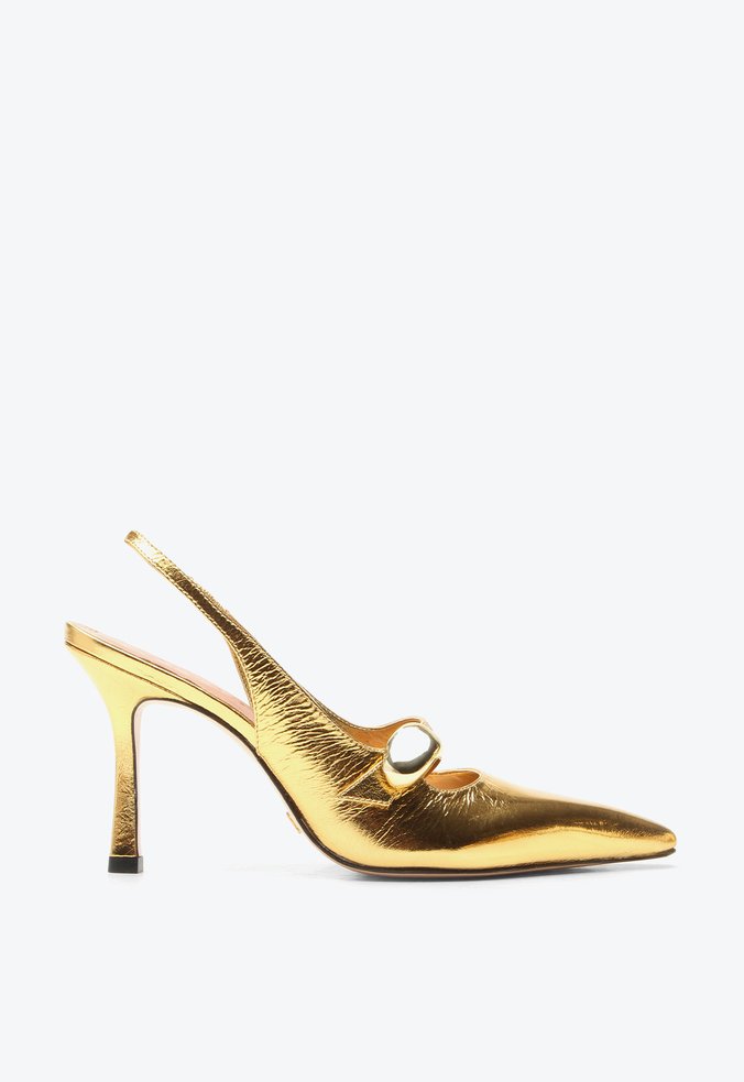 Slingback Marusi Dourado