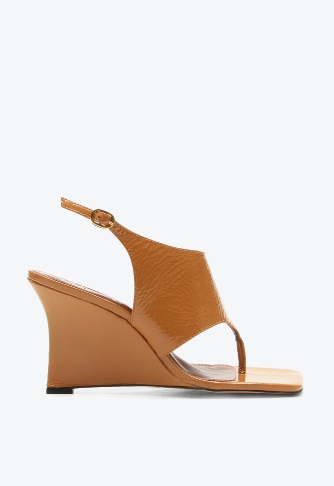 Sandália Anabela Mineápolis Caramelo